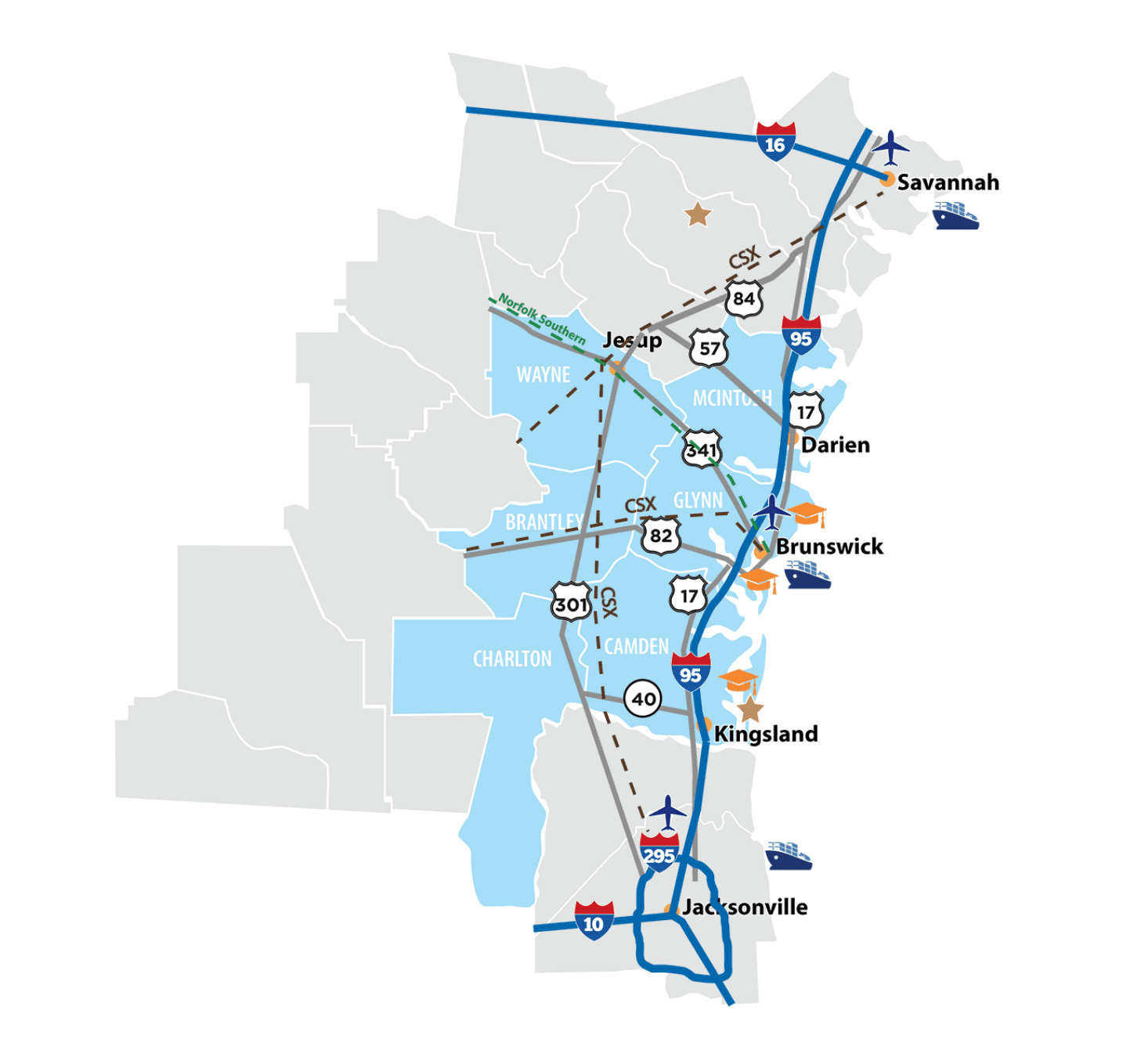 Camden County Workforce Map
